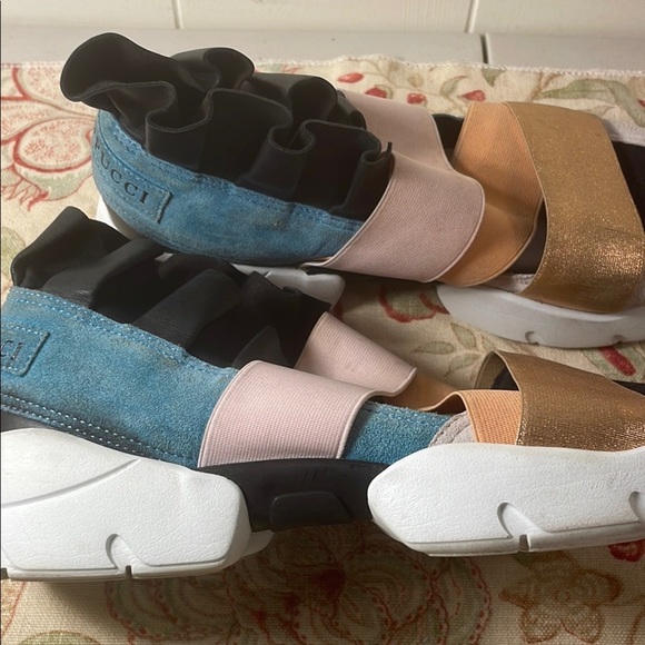 Emilio Pucci Dubai City Up Ruffle Up Multicolor Sneakers 36 Modern Design - Picture 12 of 15